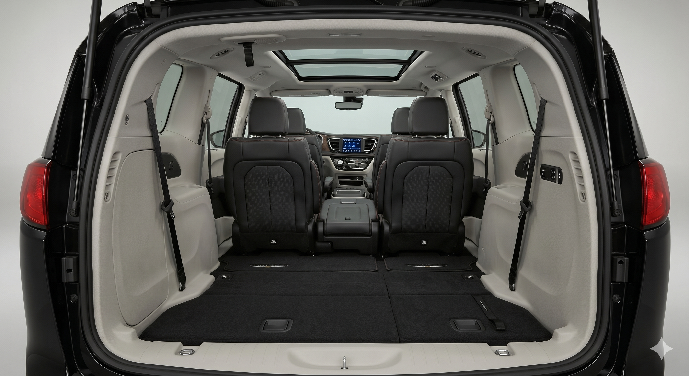 Black 2018 Chrysler Pacifica Limited Edition Interior